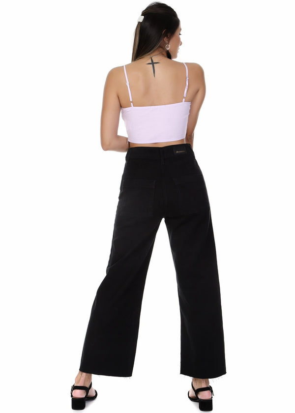 Wide Leg Black Jeans - Tabom Shop - Wide Leg Black Jeans | Black Jeans | Brazilian Jeans | Tabom