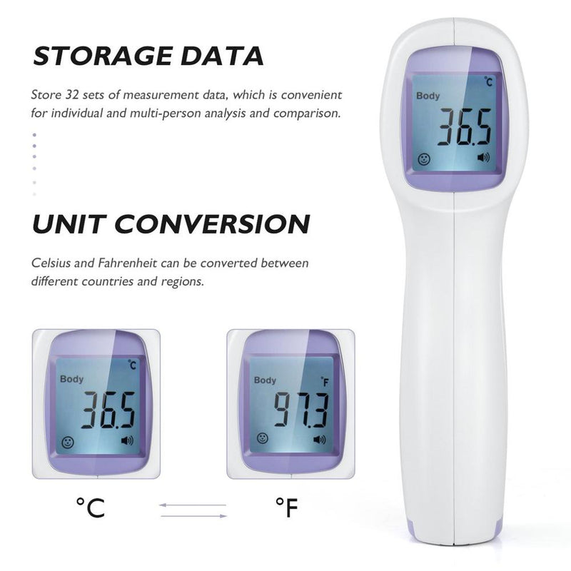 Non-Contact Adult Kids Body Forehead Infrared Thermometer - Tabom Shop