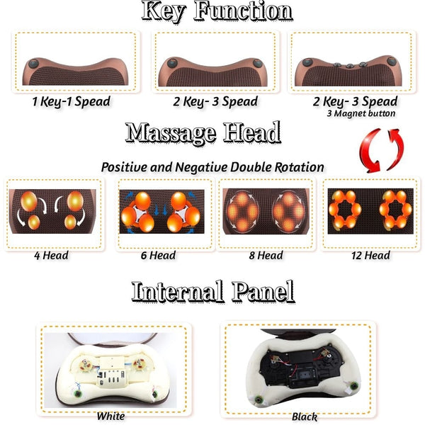 Relaxation Massage Pillow Vibrator - Tabom Shop