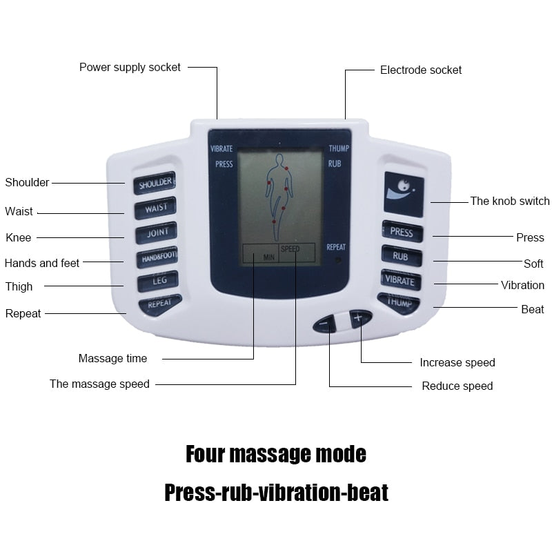 EMS Body Electrical Muscle Stimulator Tens Acupuncture Slimming Massager - Tabom Shop