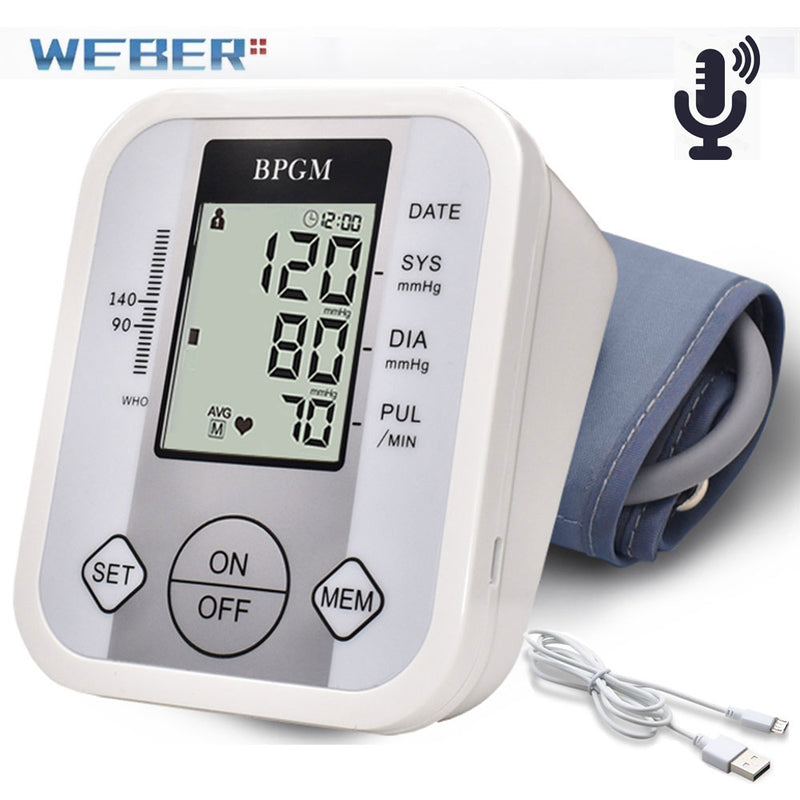 Blood Pressure Monitor Upper Arm Digital Tensiometer - Tabom Shop