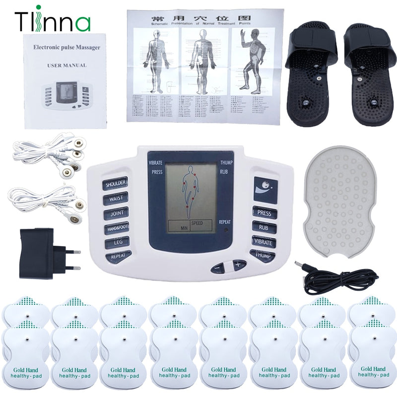 EMS Body Electrical Muscle Stimulator Tens Acupuncture Slimming Massager - Tabom Shop