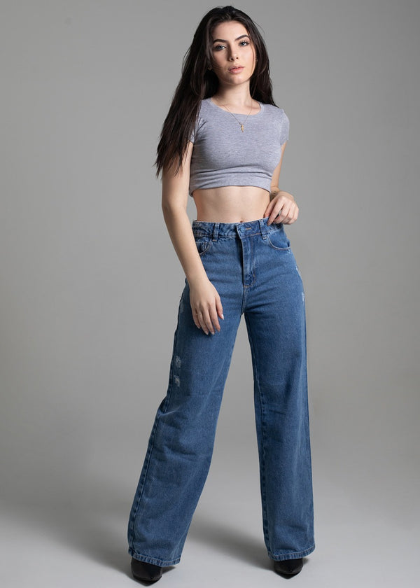 Wide leg mom jeans - Tabom Shop - Wide Leg Mom Jeans | Ripped Mom Jeans | Brazilian Jeans |Tabom